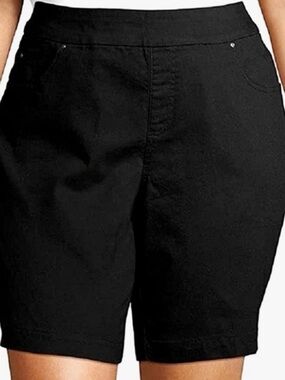 Terra & Sky Women’s Plus Size Pull On Ponte Shorts - 2X (20W-22W)